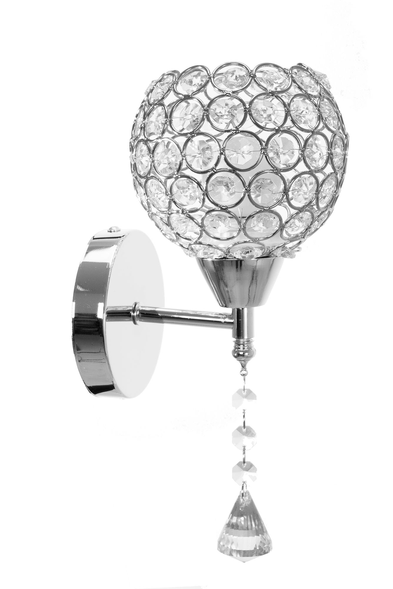 LAMPA ŚCIENNA KINKIET W STYLU GLAMOUR APP716-1W E27
