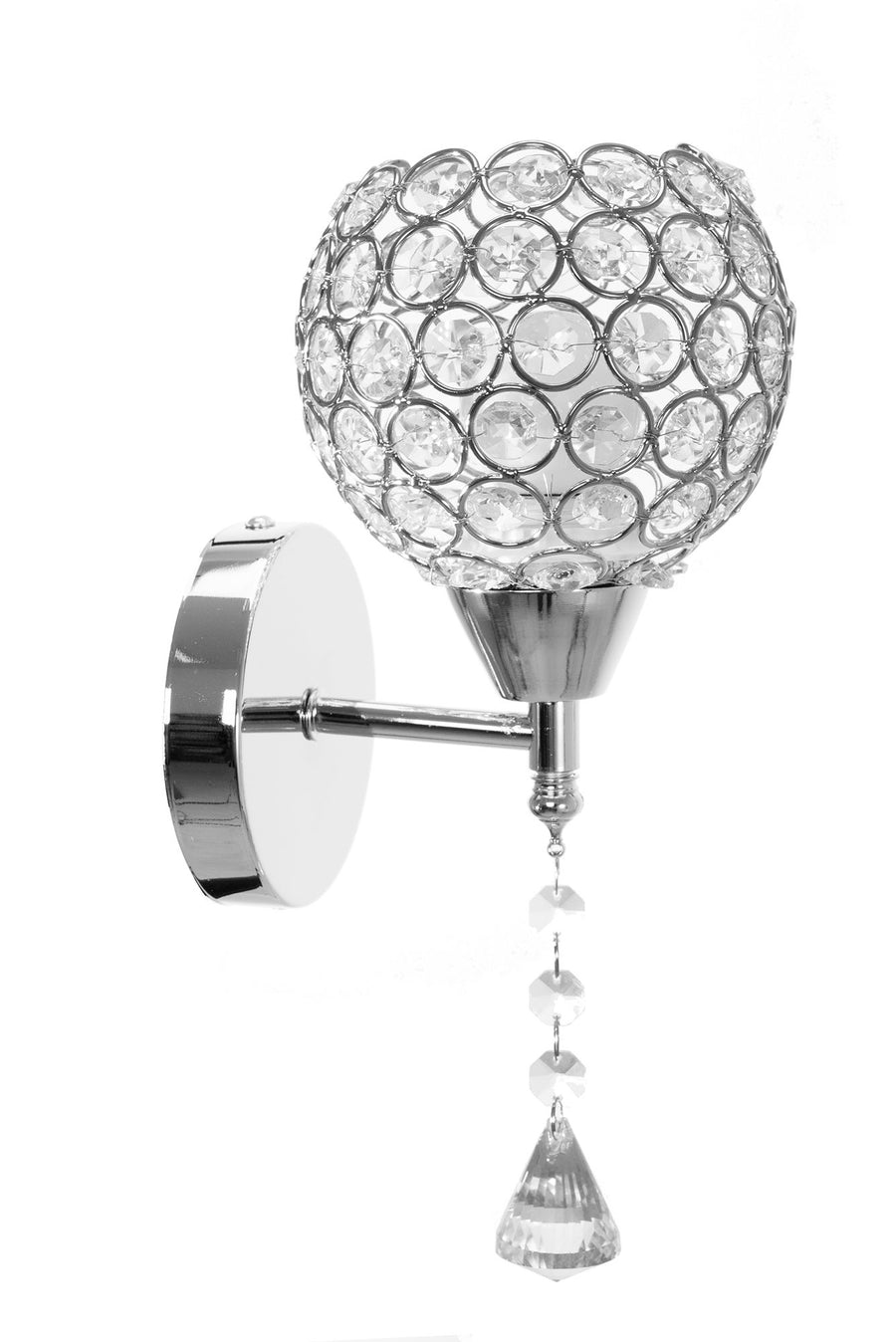 LAMPA ŚCIENNA KINKIET W STYLU GLAMOUR APP716-1W E27