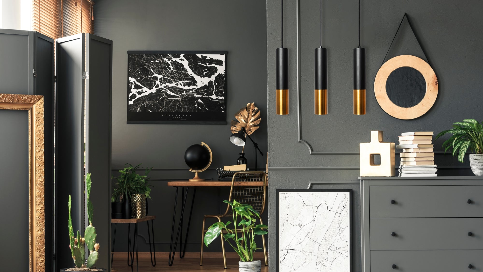 Lampa Sufitowa Wisząca Metalowa  APP469-1CP Czarna  4