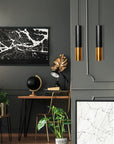 Lampa Sufitowa Wisząca Metalowa  APP469-1CP Czarna  4