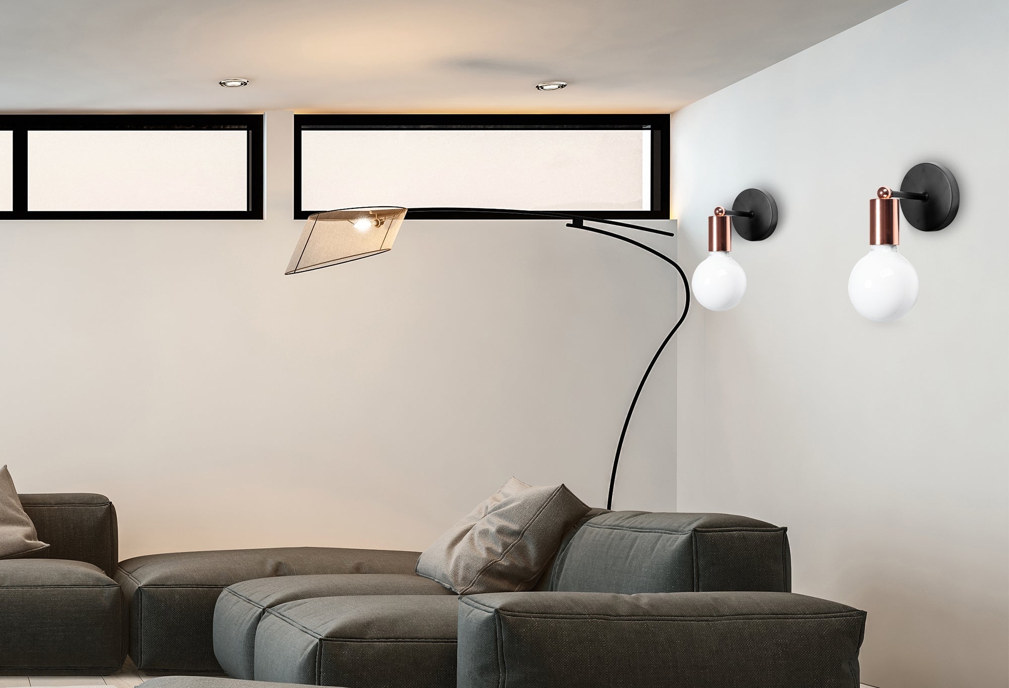 Lampa Kinkiet Ścienny Metalowy  392205 Różowe Złoto  3