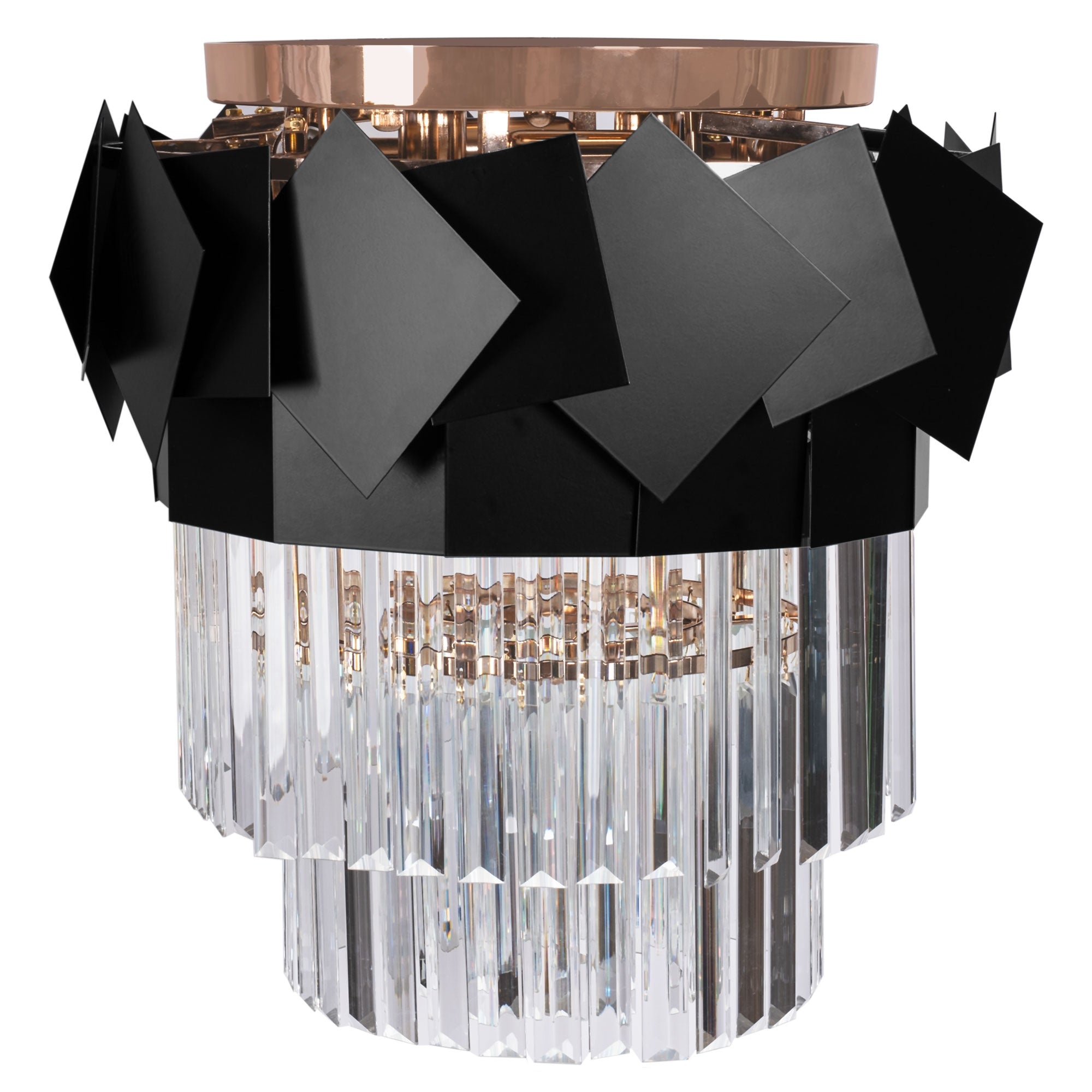 Lampa kryształowa wisząca APP1309-C złota  1