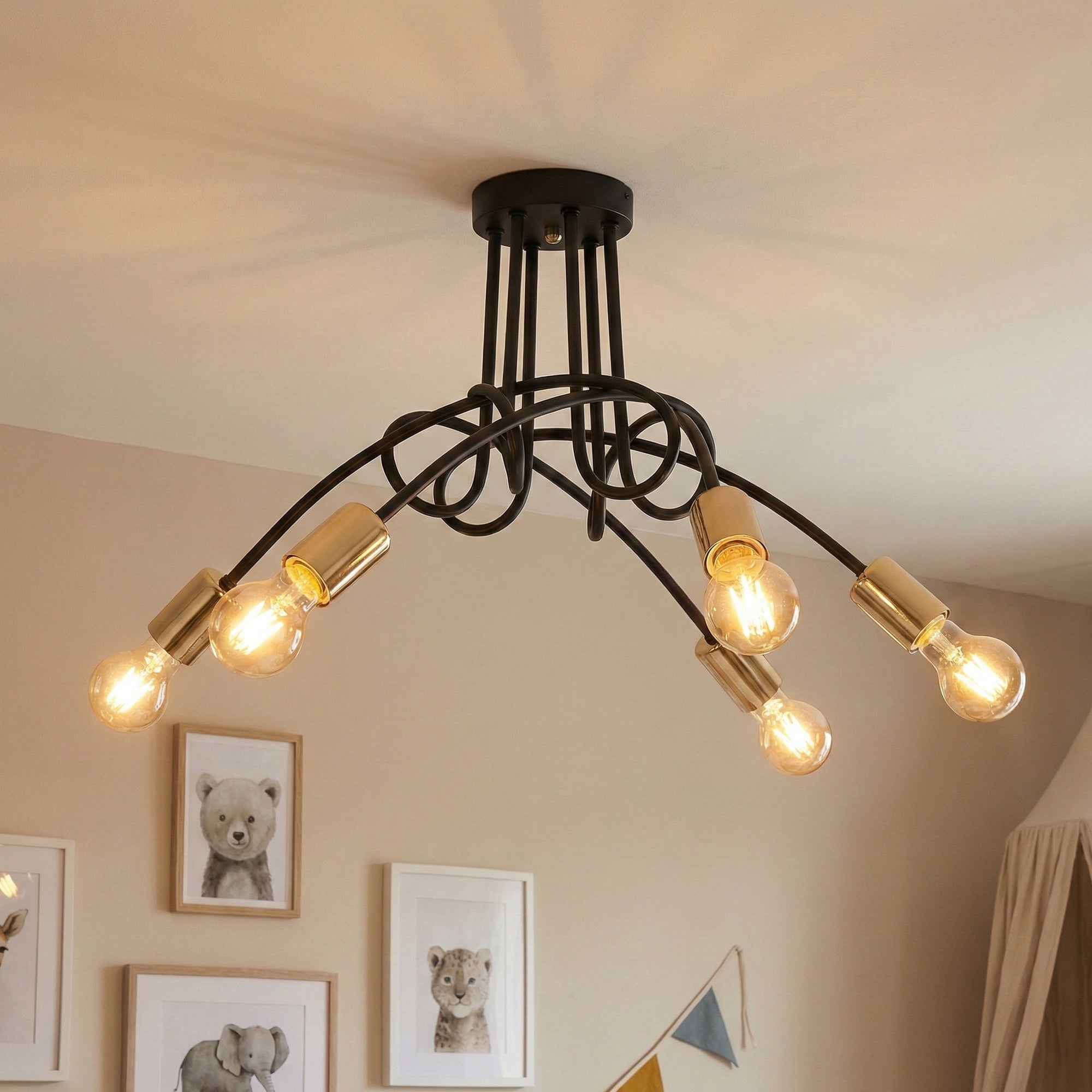 Lampa Paradise 5  APP518-5C Czarna  2