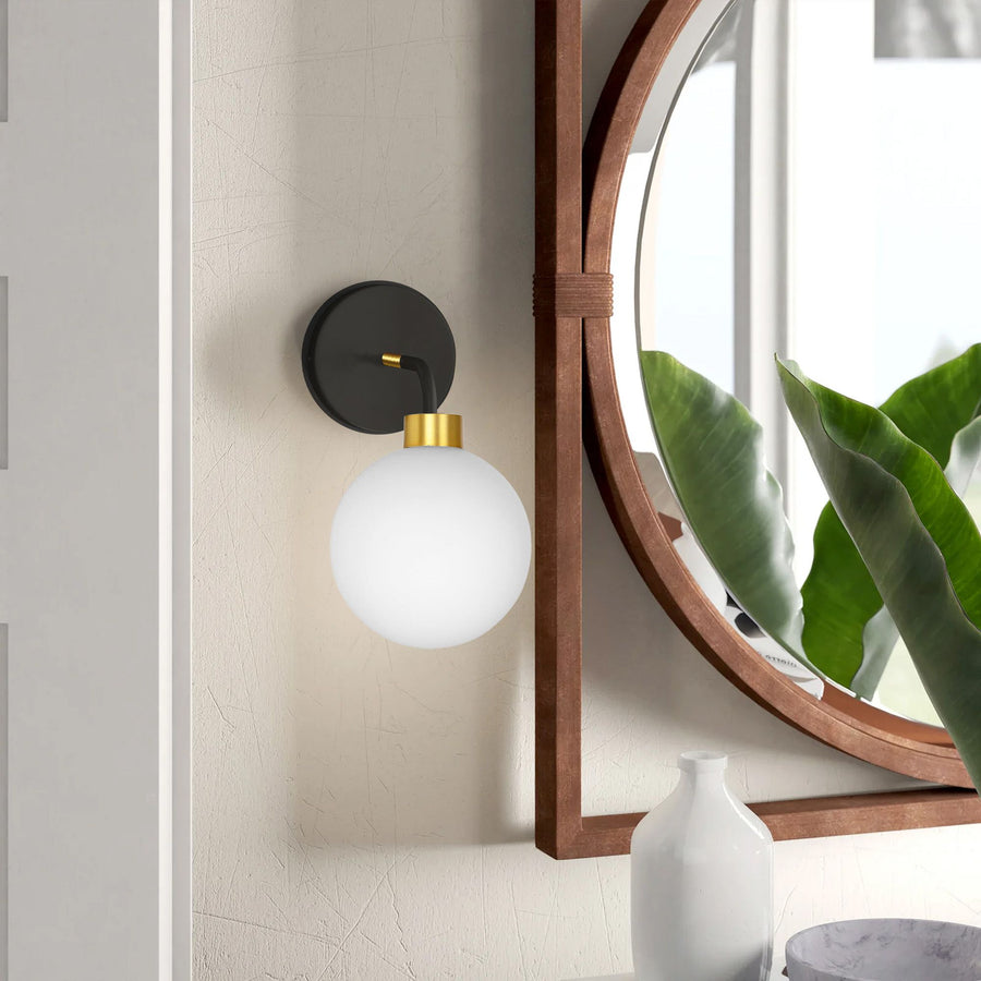 LAMPA ŚCIENNA KINKIET APP1301-1W Czarno Złota