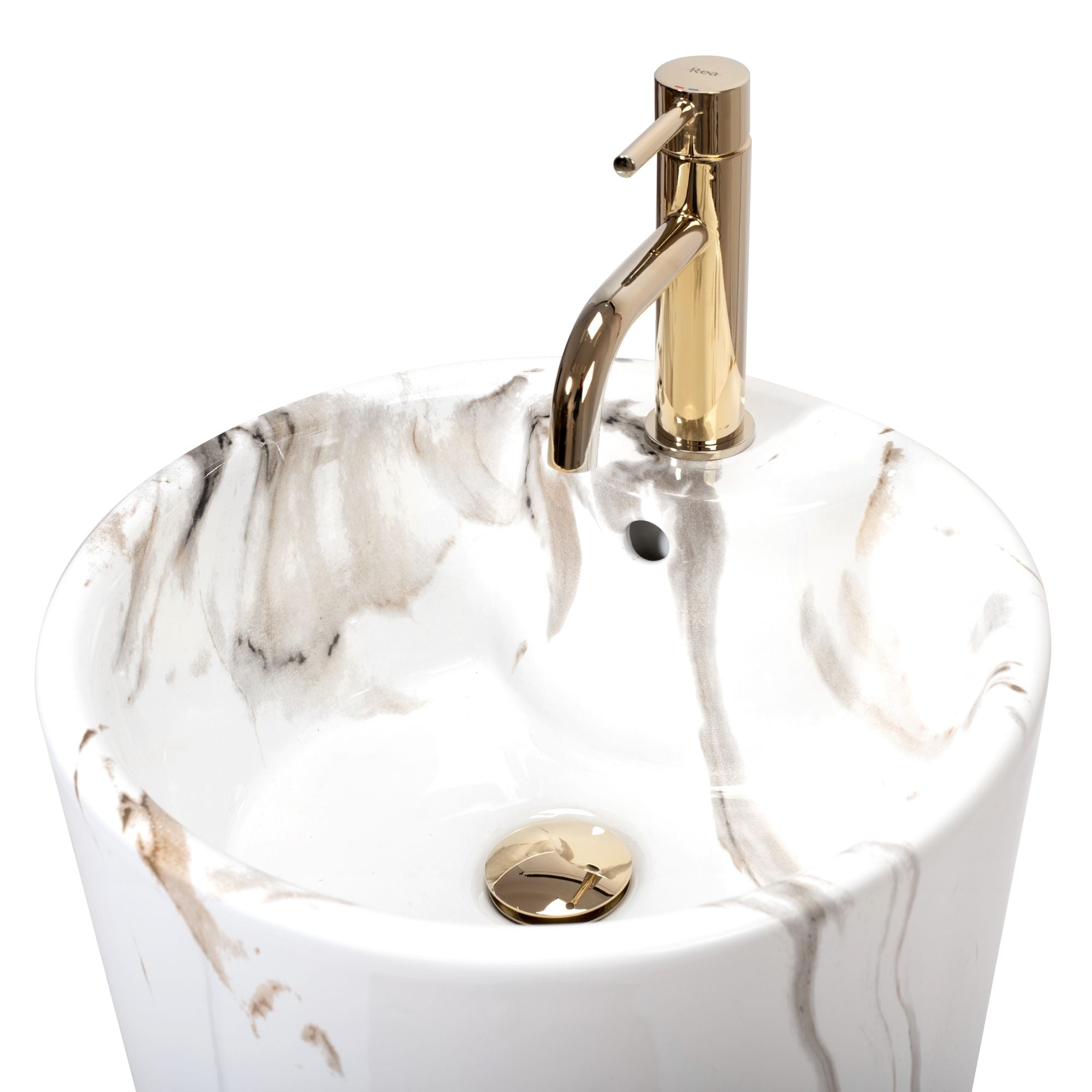 Umywalka Ceramiczna Wolnostojąca Blanka Marble Marmur