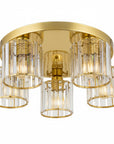 Lampa Sufitowa Kryształowa Ebt024-5c Złota  1