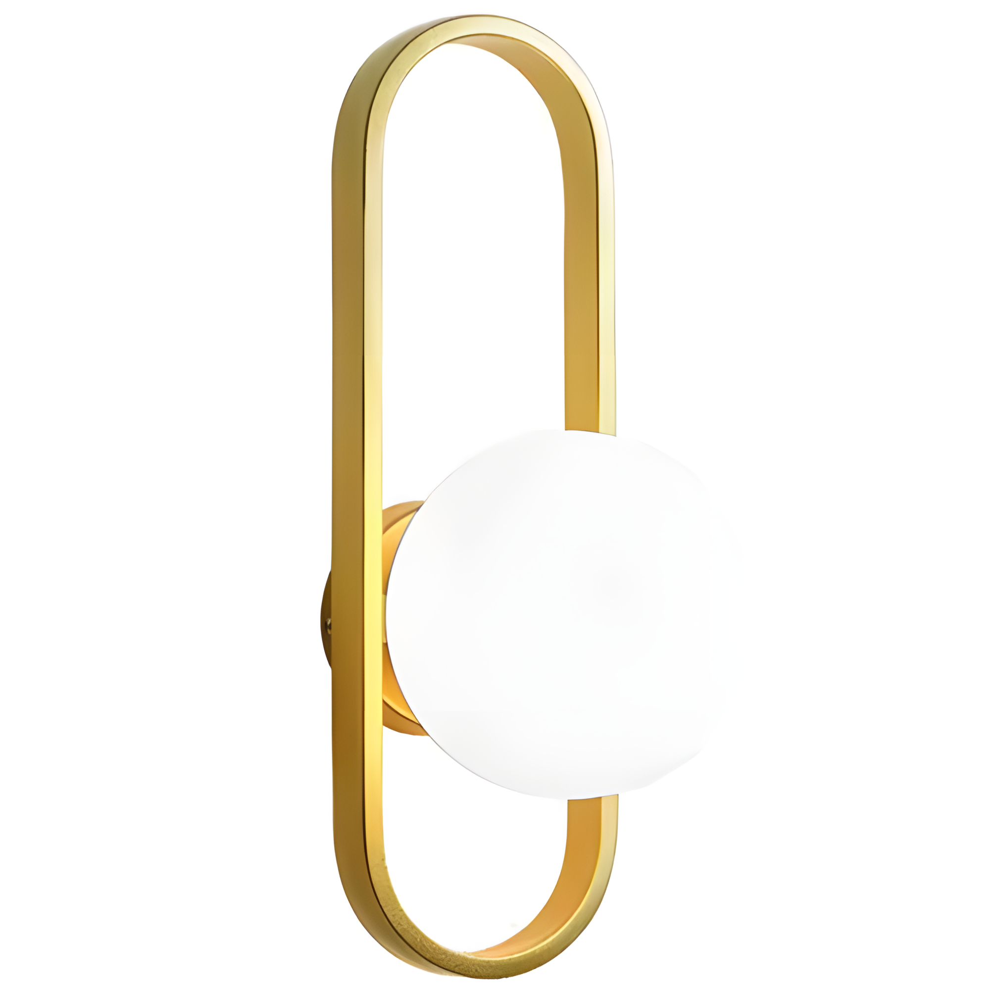 Lampa Ścienna Kinkiet APP1756-1W Brush Gold White  1