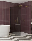 Kabina prysznicowa Walk-In Rea Flexi Grey / Gold 90  4