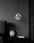 Lampa Sufitowa Kryształ APP586-1CP Czarna
