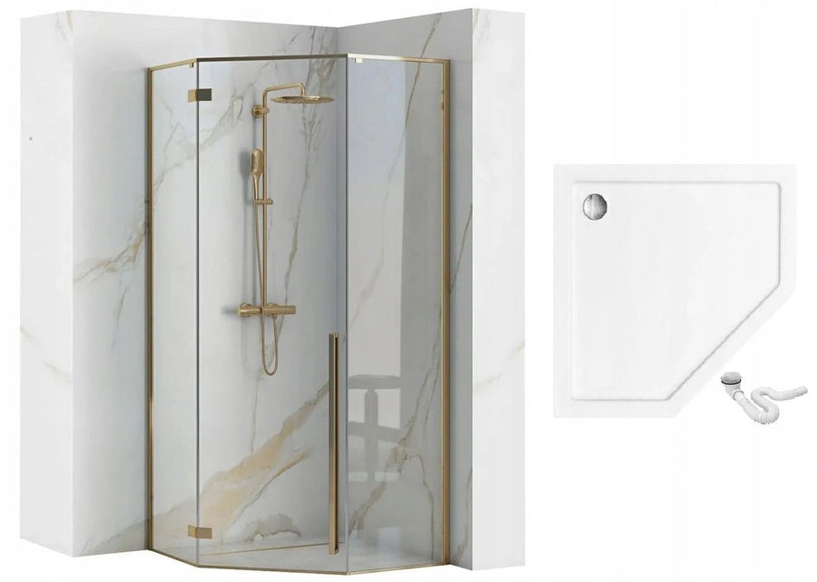 Kabina Prysznicowa Rea DIAMOND 90x90 GOLD