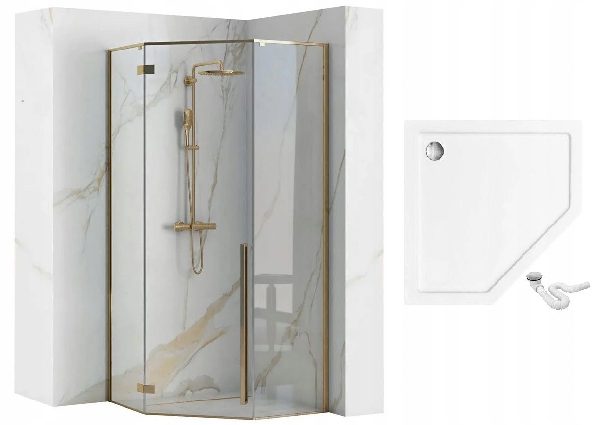 Kabina Prysznicowa Rea DIAMOND 90x90 GOLD