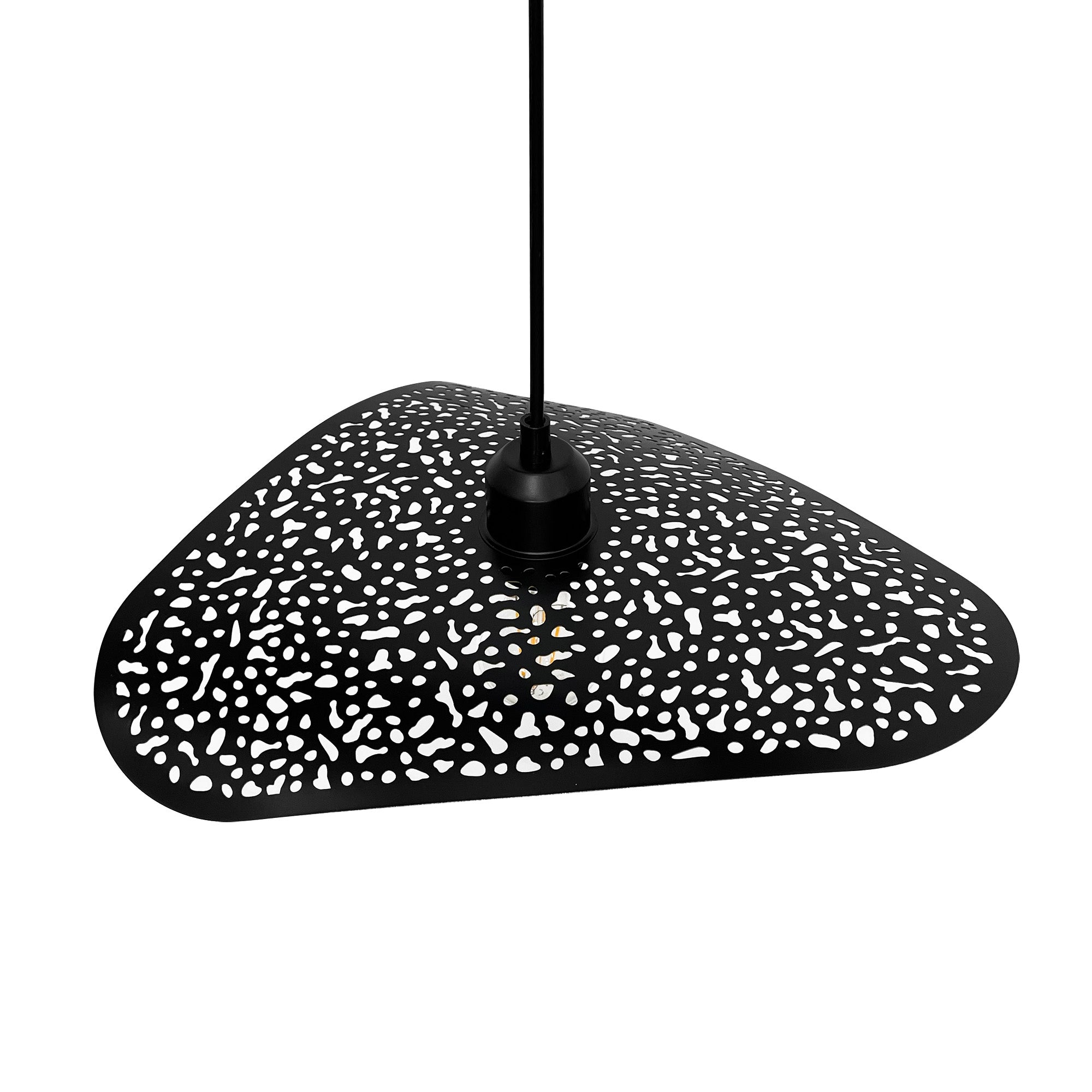 LAMPA SUFITOWA WISZĄCA APP1467-1CP czarna/złota  5