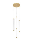 Lampa Wisząca Led G024-4cpr Złota  3