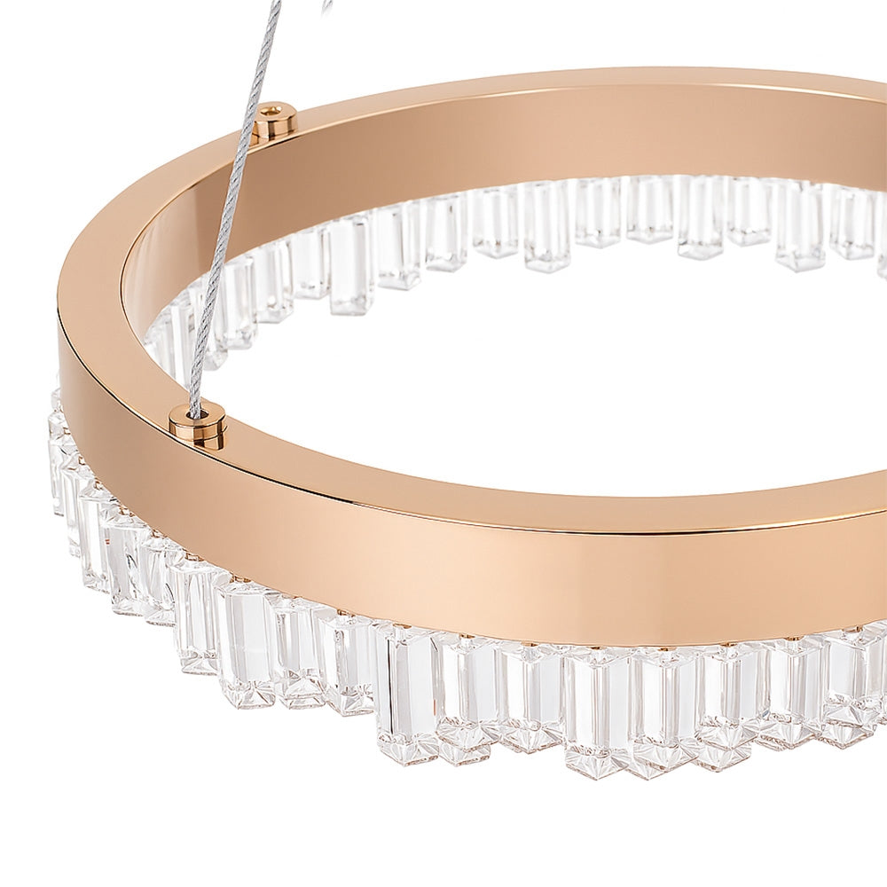 Lampa Wisząca Led Lhj097-cp Jasne Różowe Złoto  3