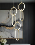 Lampa Wisząca Led G077-3cpr Złota  9
