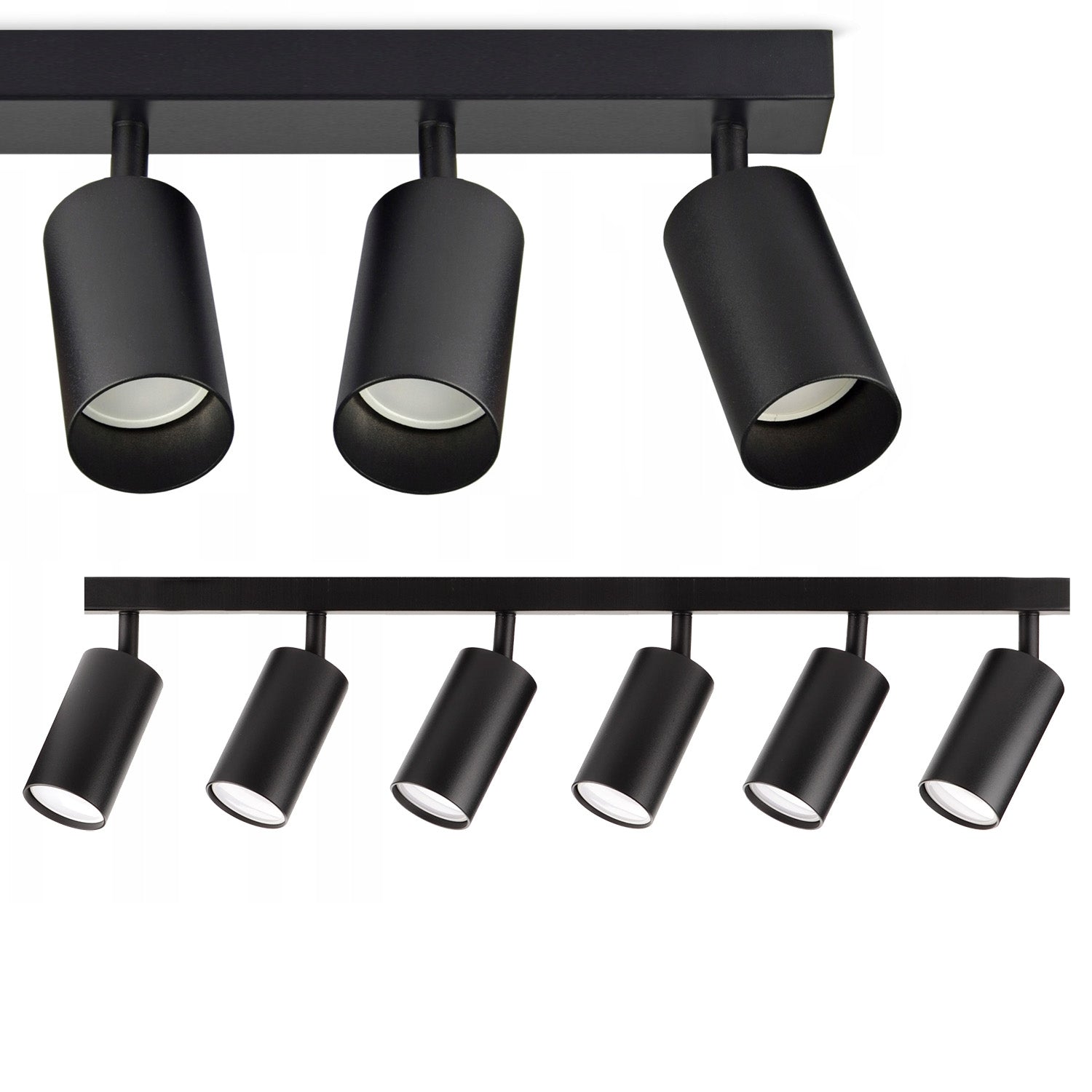 Lampa Sufitowa Reflektor APP1242-6C Czarna  1
