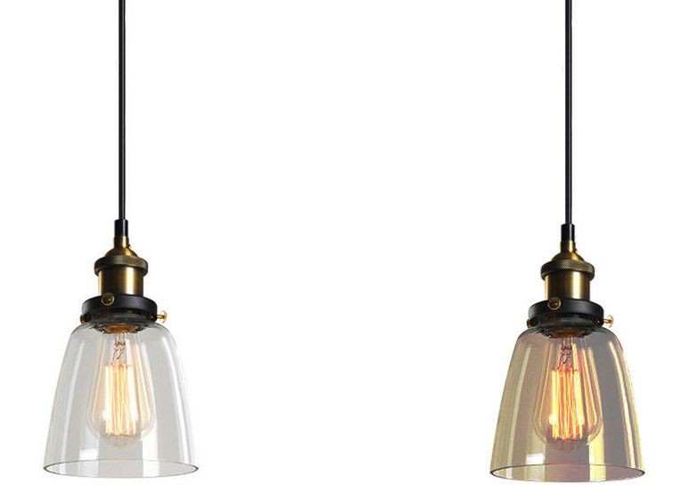 Lampa sufitowa wisząca szklana Verto D