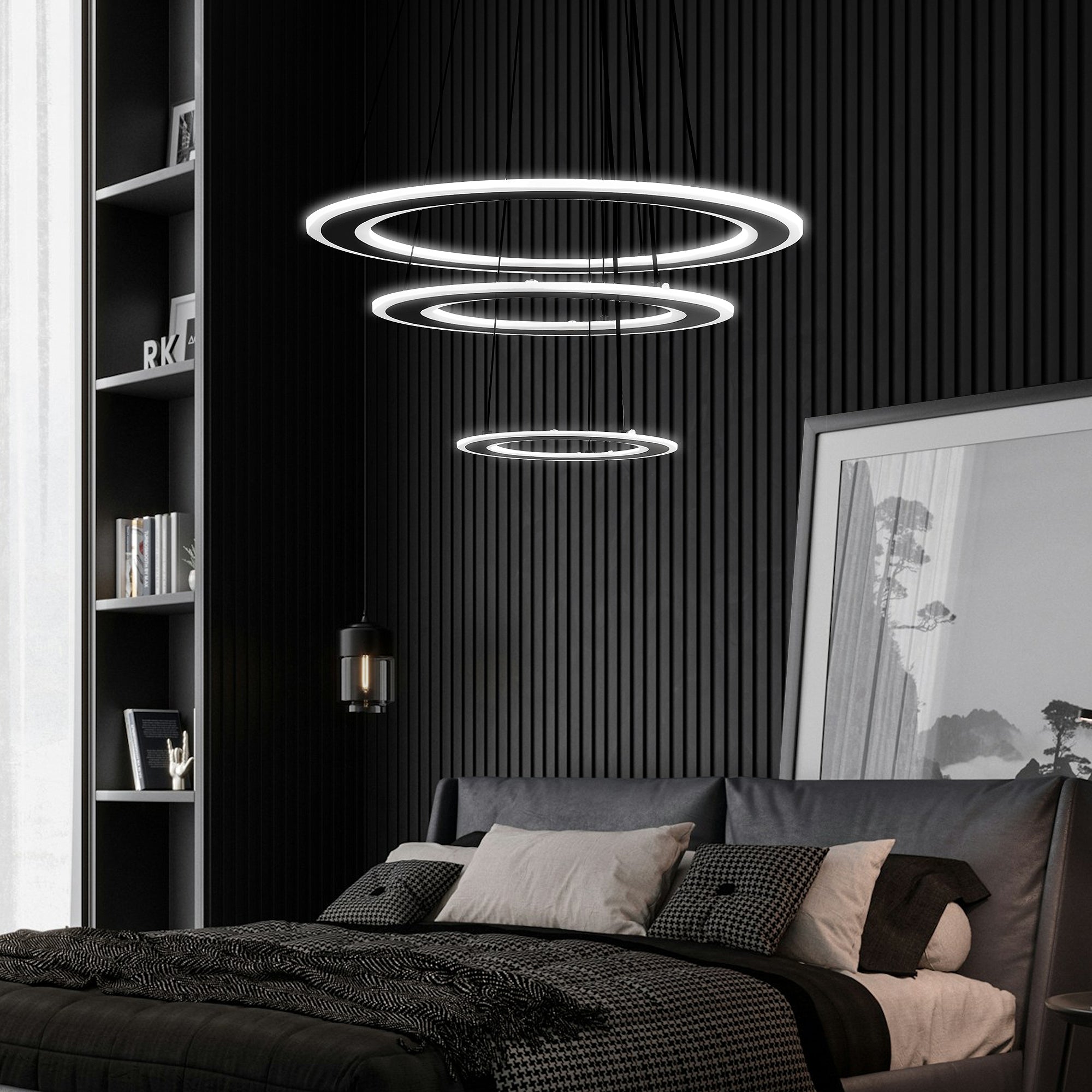 Lampa Wisząca Led G040-3cp Czarna  6