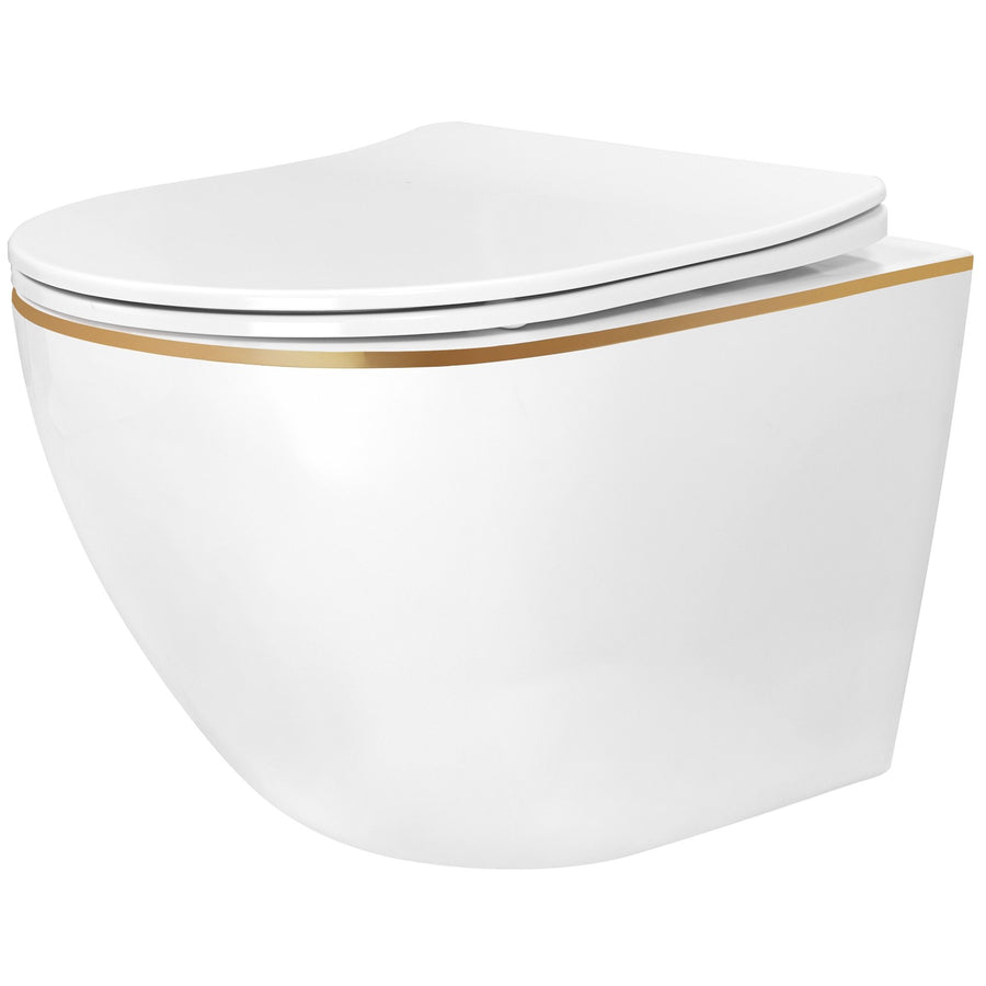 Misa WC podwieszana Rea Carlo Mini Tornado NF GOLD EDGE  1