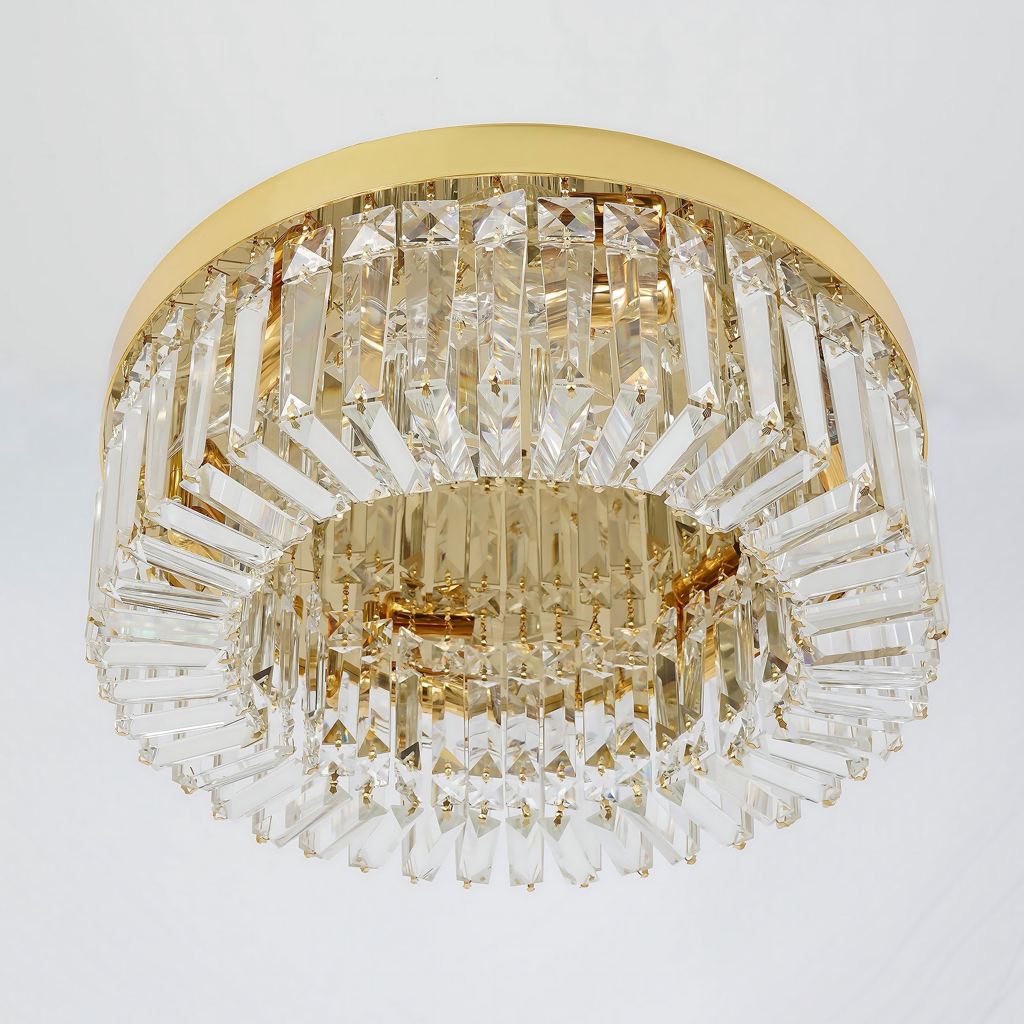 LAMPA KRYSZTAŁOWA PLAFON APP1728-6C 50 cm ZŁOTA  10