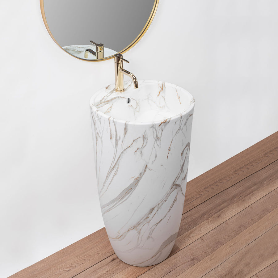 Umywalka Ceramiczna Wolnostojąca Anya Lava mat