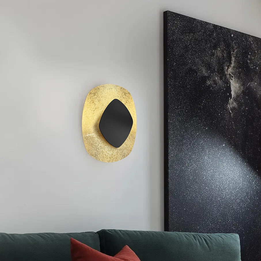 LAMPA ŚCIENNA KINKIET APP1270 CZARNA/ZŁOTA  10