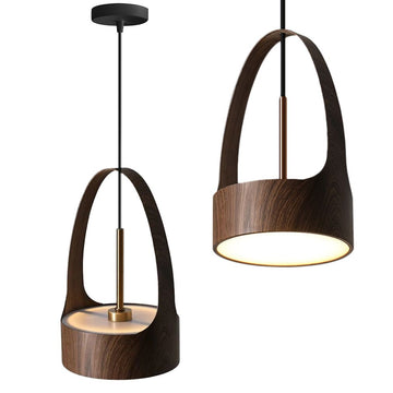 Lampa wisząca LED APP1187-CP Wood Rose Gold