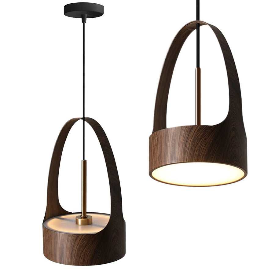 Lampa wisząca LED APP1187-CP Wood Rose Gold