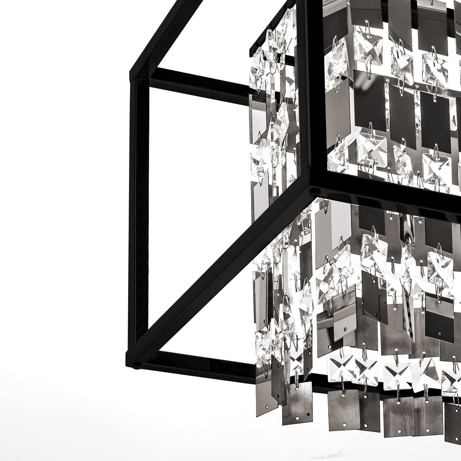 LAMPA KRYSZTAŁOWA WISZĄCA APP1112-4CP CZARNA