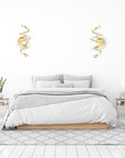 LAMPA ŚCIENNA KINKIET LED SPRING APP827-W Złota