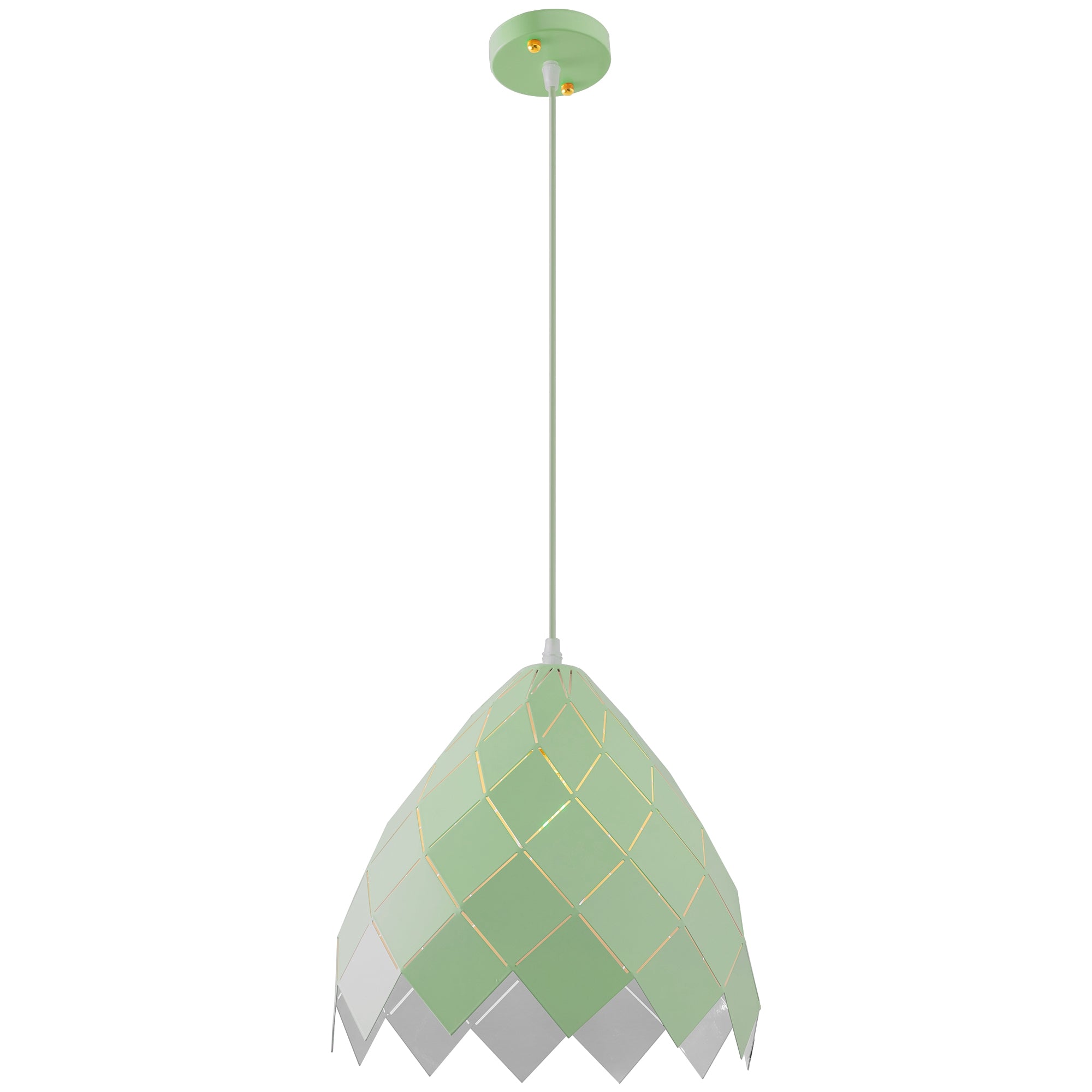 Lampa Sufitowa Wisząca Metalowa APP339-1CP Zielona  2