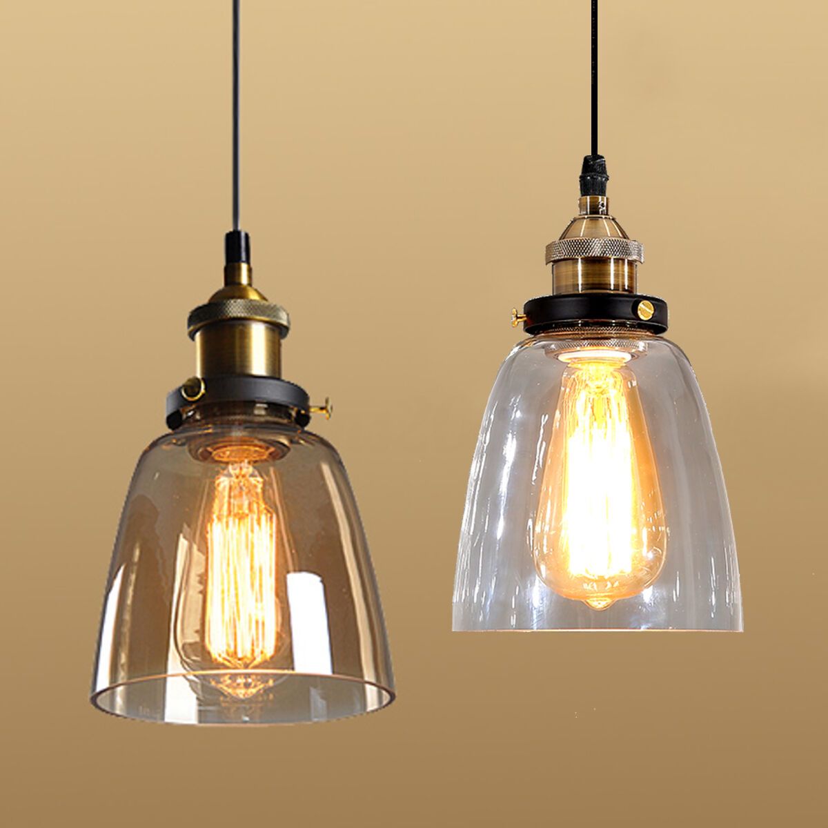 Lampa sufitowa wisząca szklana Verto D