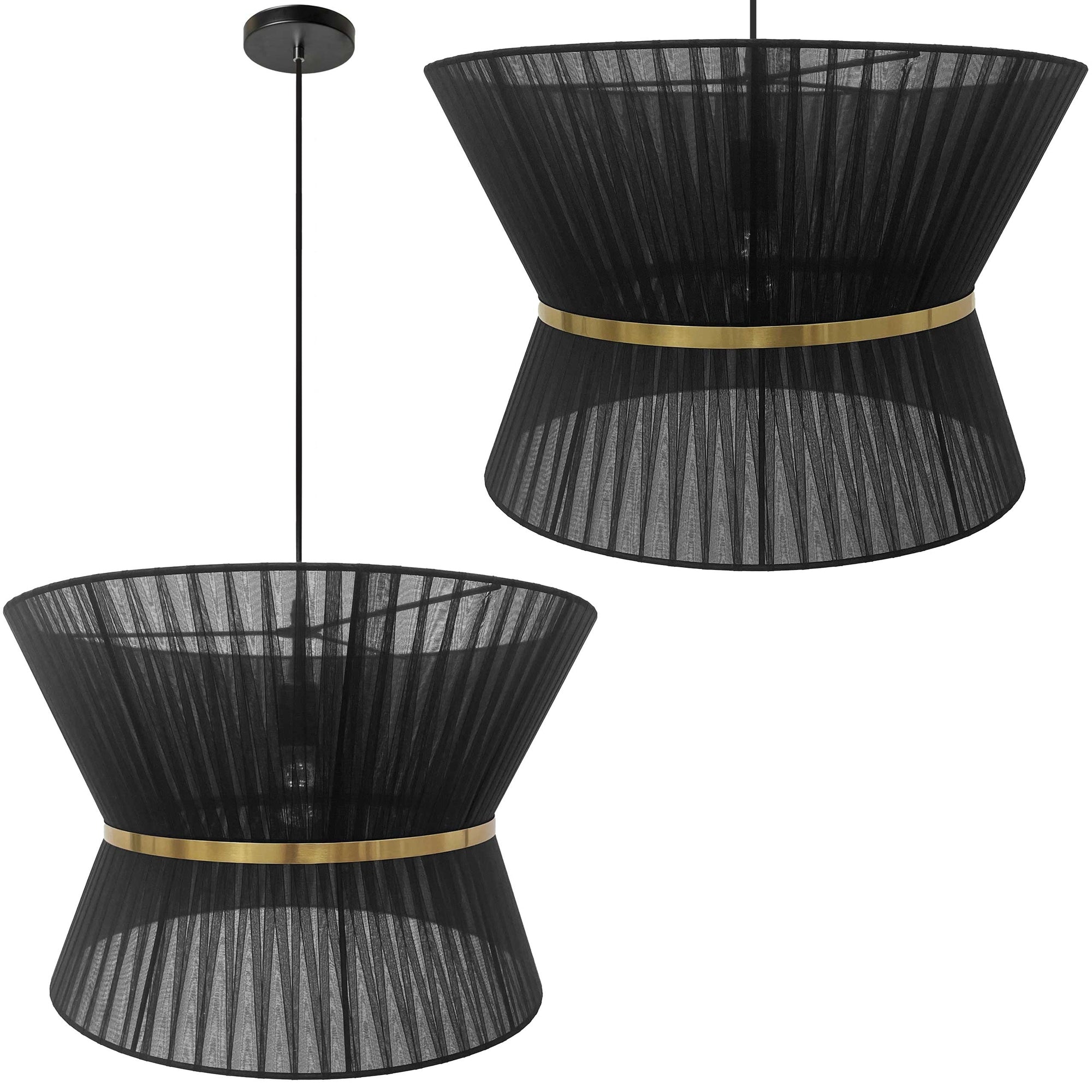 LAMPA SUFITOWA WISZĄCA APP1503-1CP BLACK  1