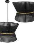 LAMPA SUFITOWA WISZĄCA APP1503-1CP BLACK  1