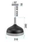 Lampa Sufitowa Wisząca APP1421-1CP  8