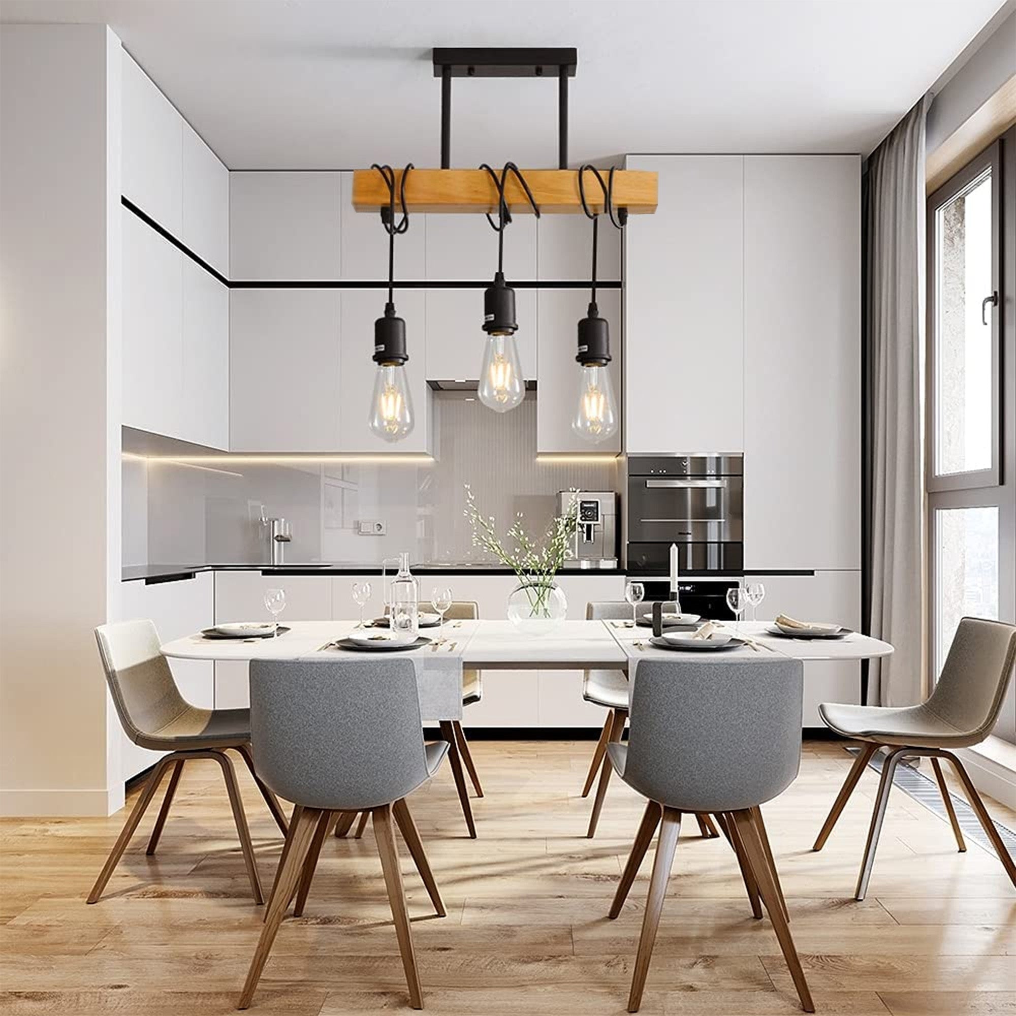 Lampa Sufitowa Wisząca Boho Line APP973-3CP  6