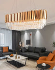 KRYSZTAŁOWA LAMPA SUFITOWA 312355 Złota