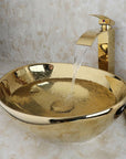 Umywalka nablatowa Rea Sofia Gold