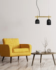 Lampa Wisząca APP1033-2C Czarna  6