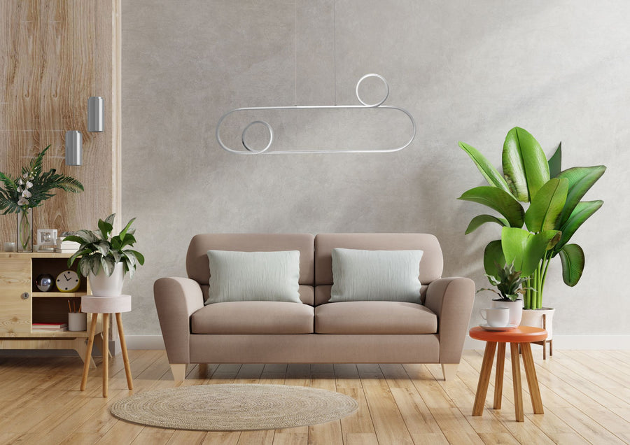 Lampa Sufitowa Wisząca LED APP810-CP CHROM + pilot