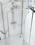 Kabina Prysznicowa Przyścienna Rea Rapid Swing Chrom 90x90