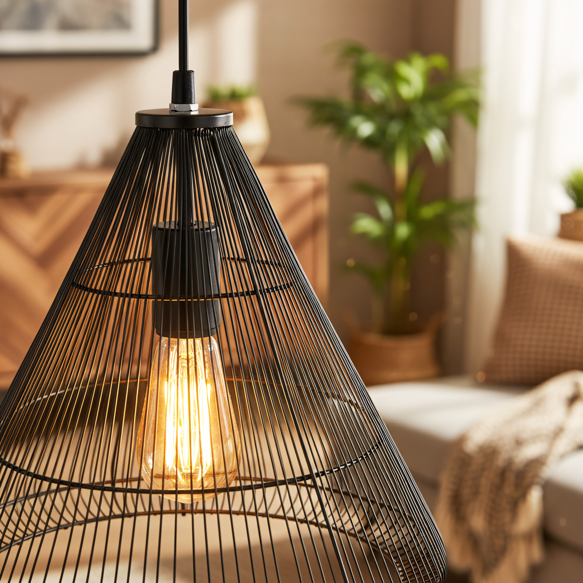 Lampa sufitowa wisząca w stylu loft LH2065  3