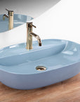 Umywalka REA Aura 61 L.Blue Shiny  2