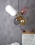 Lampa Sufitowa Wisząca Szklana APP436-4C Multicolor