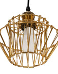 Lampa Sufitowa Wisząca APP942-1CP Set 36cm Złota  2
