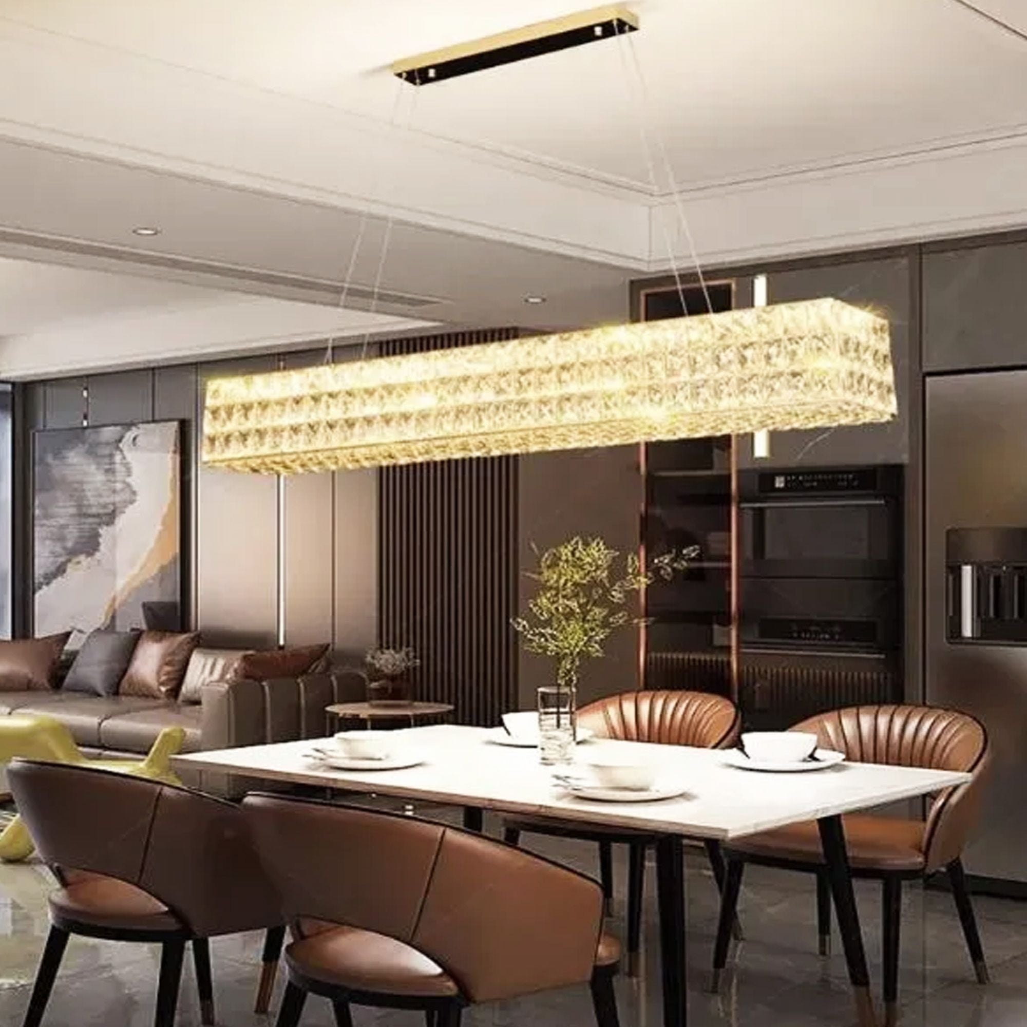 Lampa Sufitowa Wisząca Led App1566-cp Gold  11
