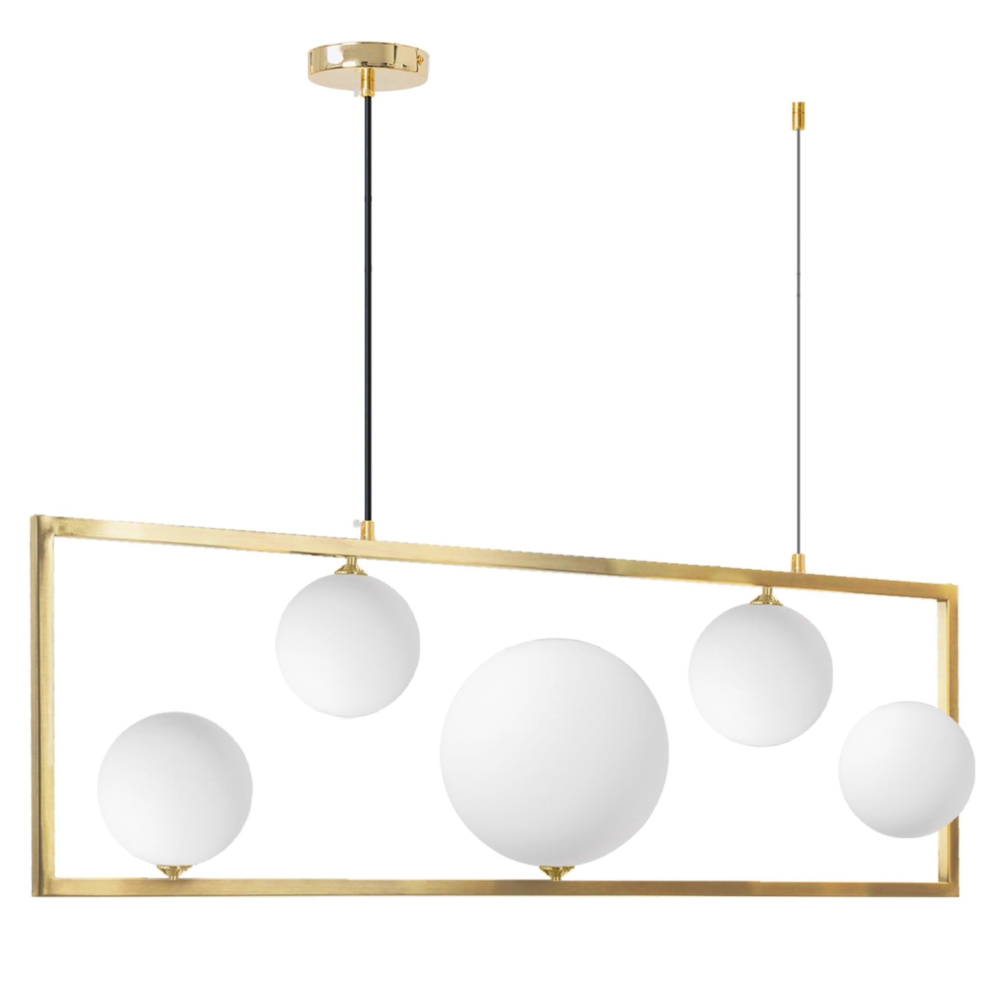 Lampa Wisząca APP1020-5CP Złota  2