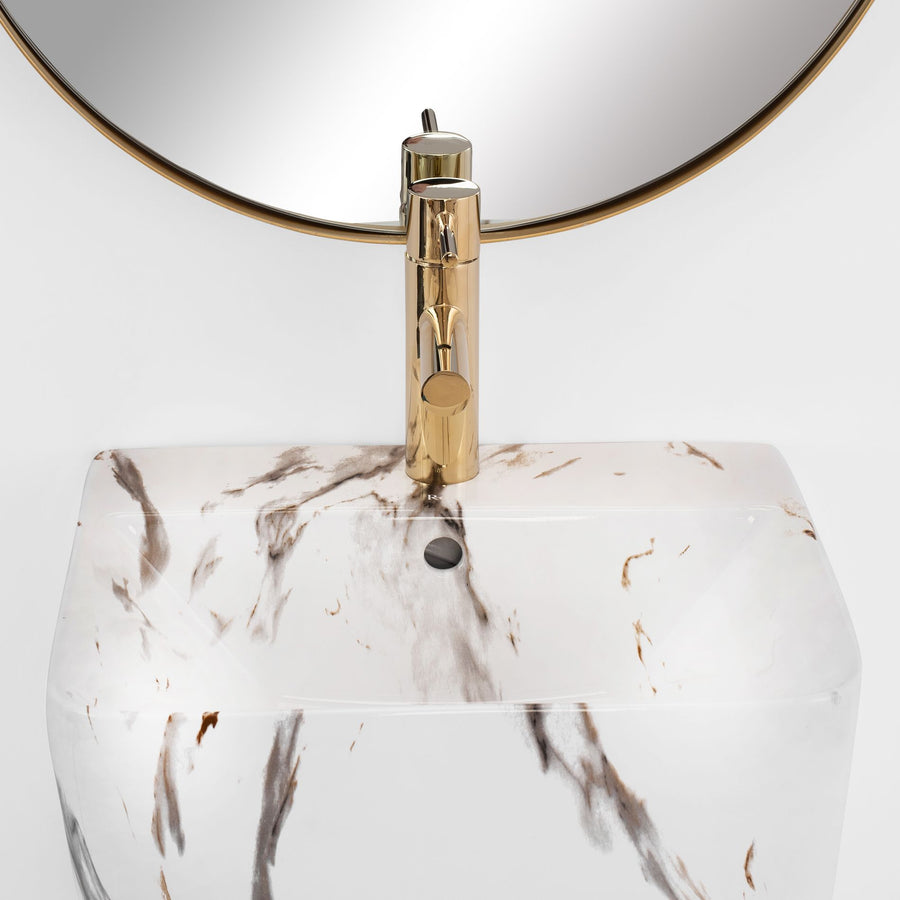 Umywalka Ceramiczna Wolnostojąca ARIS Marble