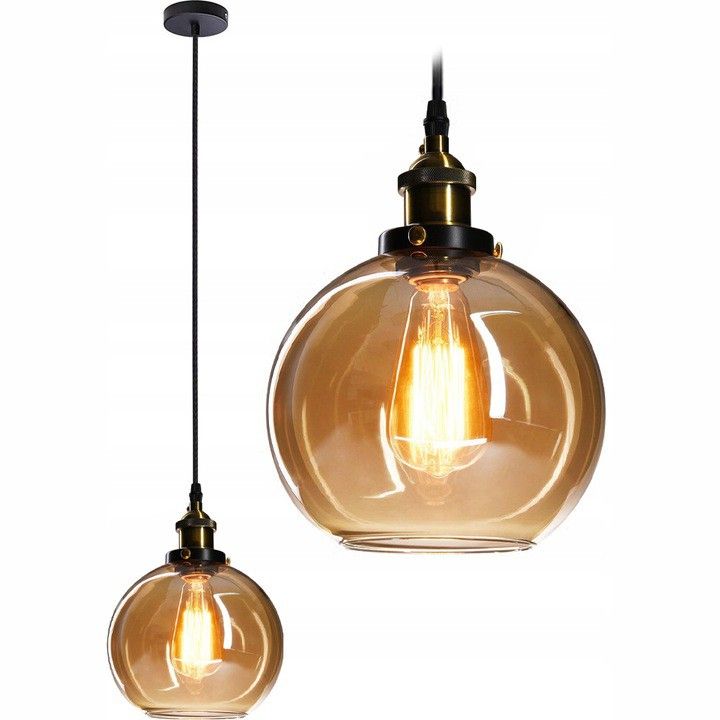 Lampa sufitowa wisząca szklana Verto B