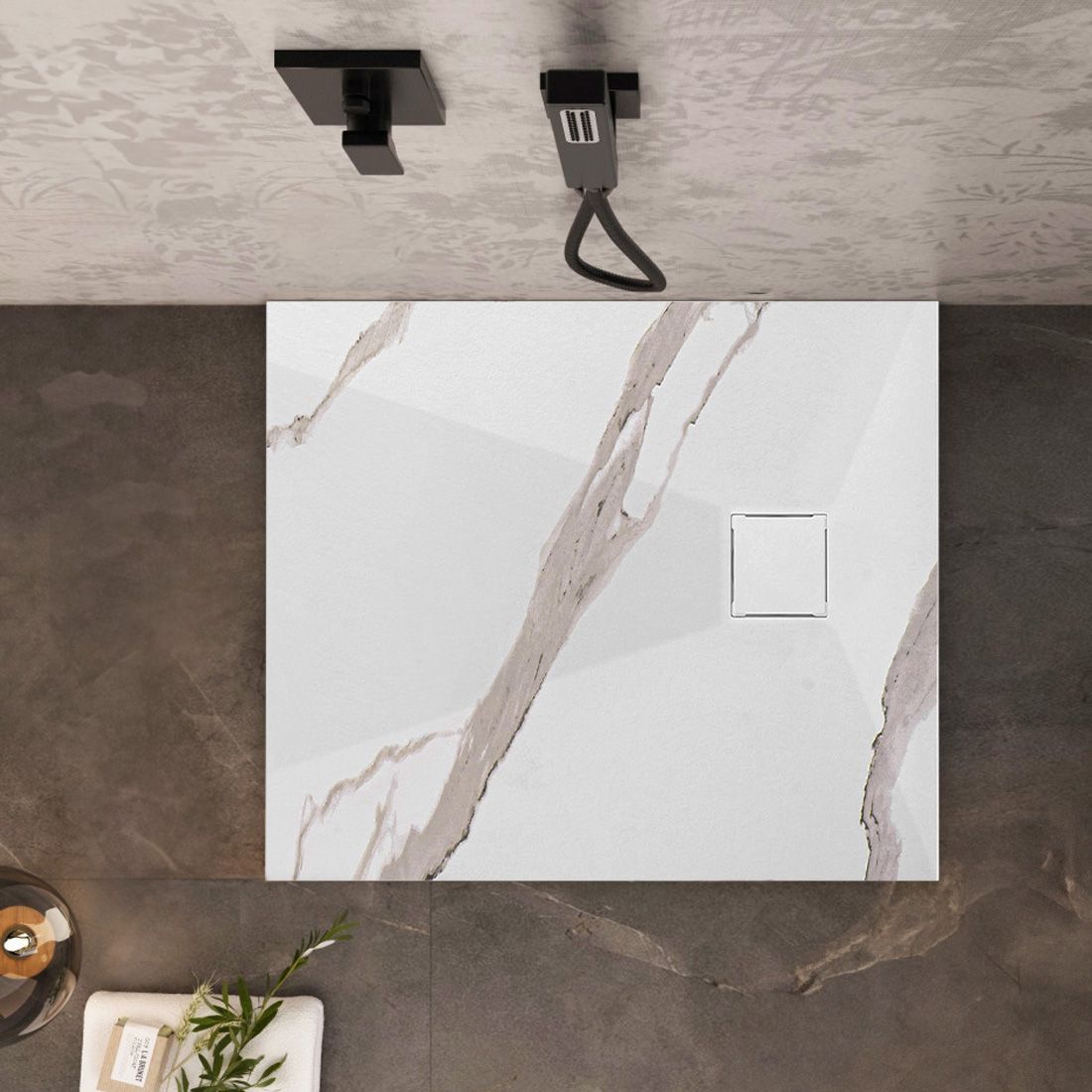 Brodzik prysznicowy Magnum CARRARA WHITE 90x90